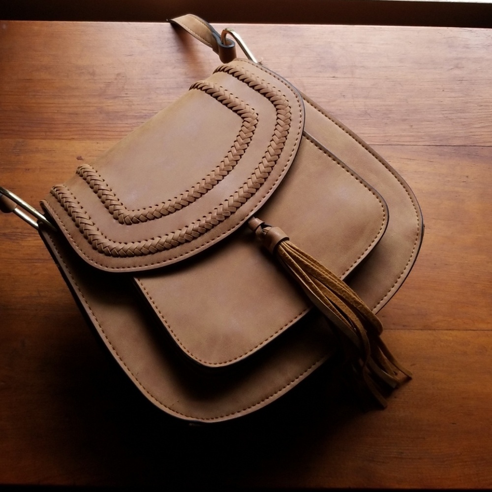 Franco Sarto Rex Saddle Tassel Crossbody